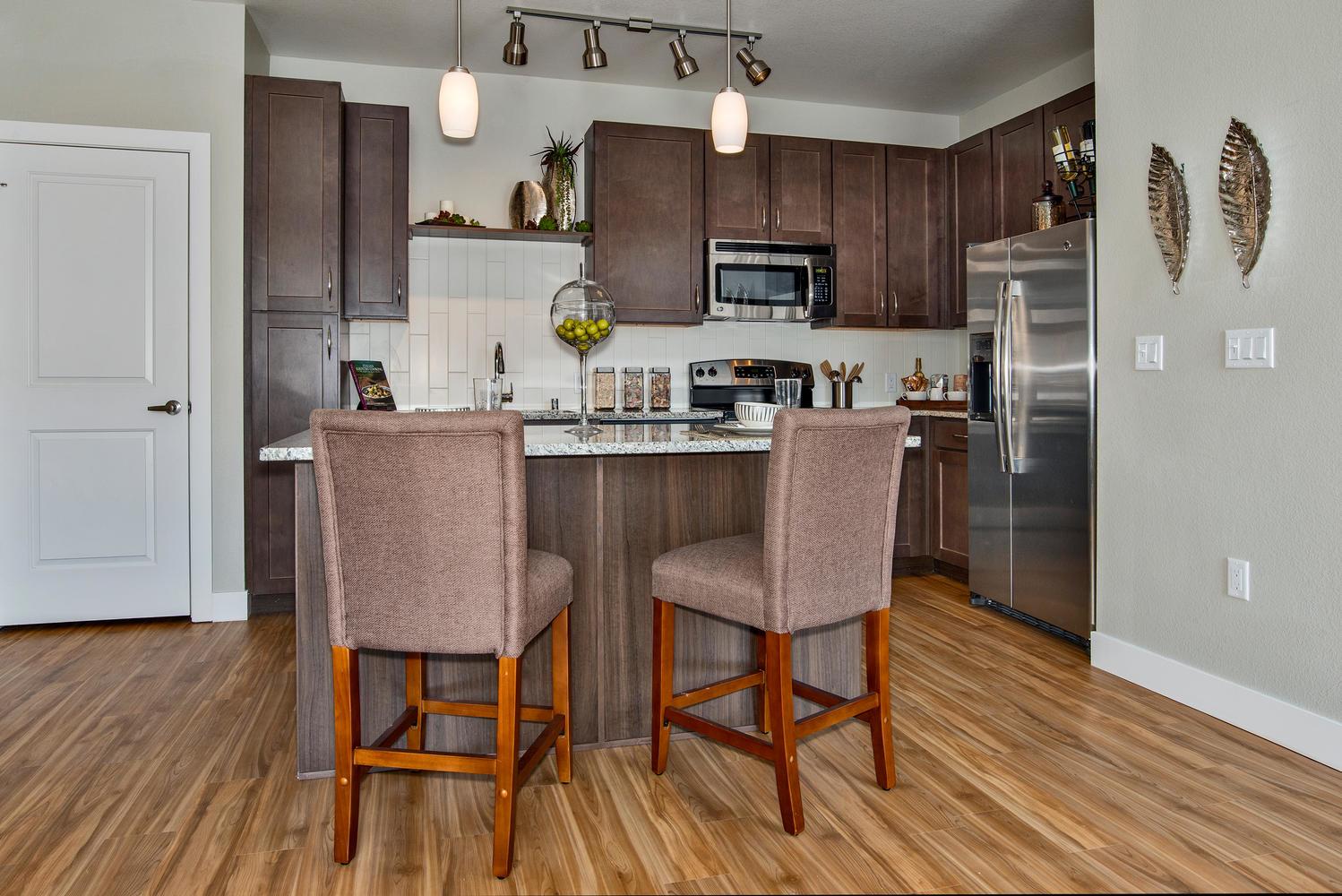 Kitchen with dining table