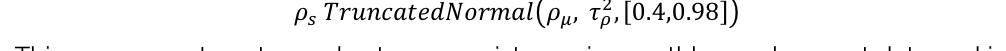 AR(1) persistence prior