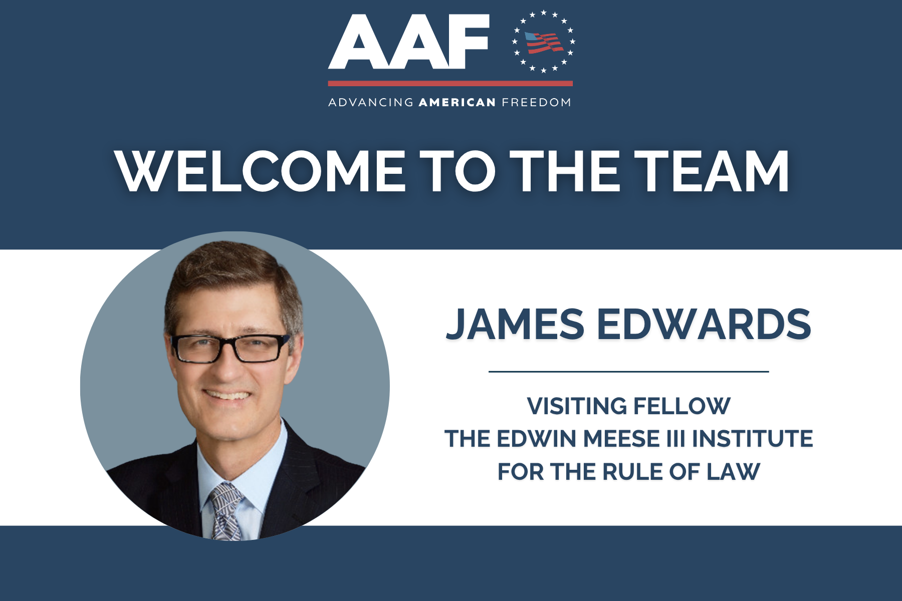 Welcome to the team: James Edwards, Visiting Fellow, the Edwin Meese III Institute for the Rule of Law
