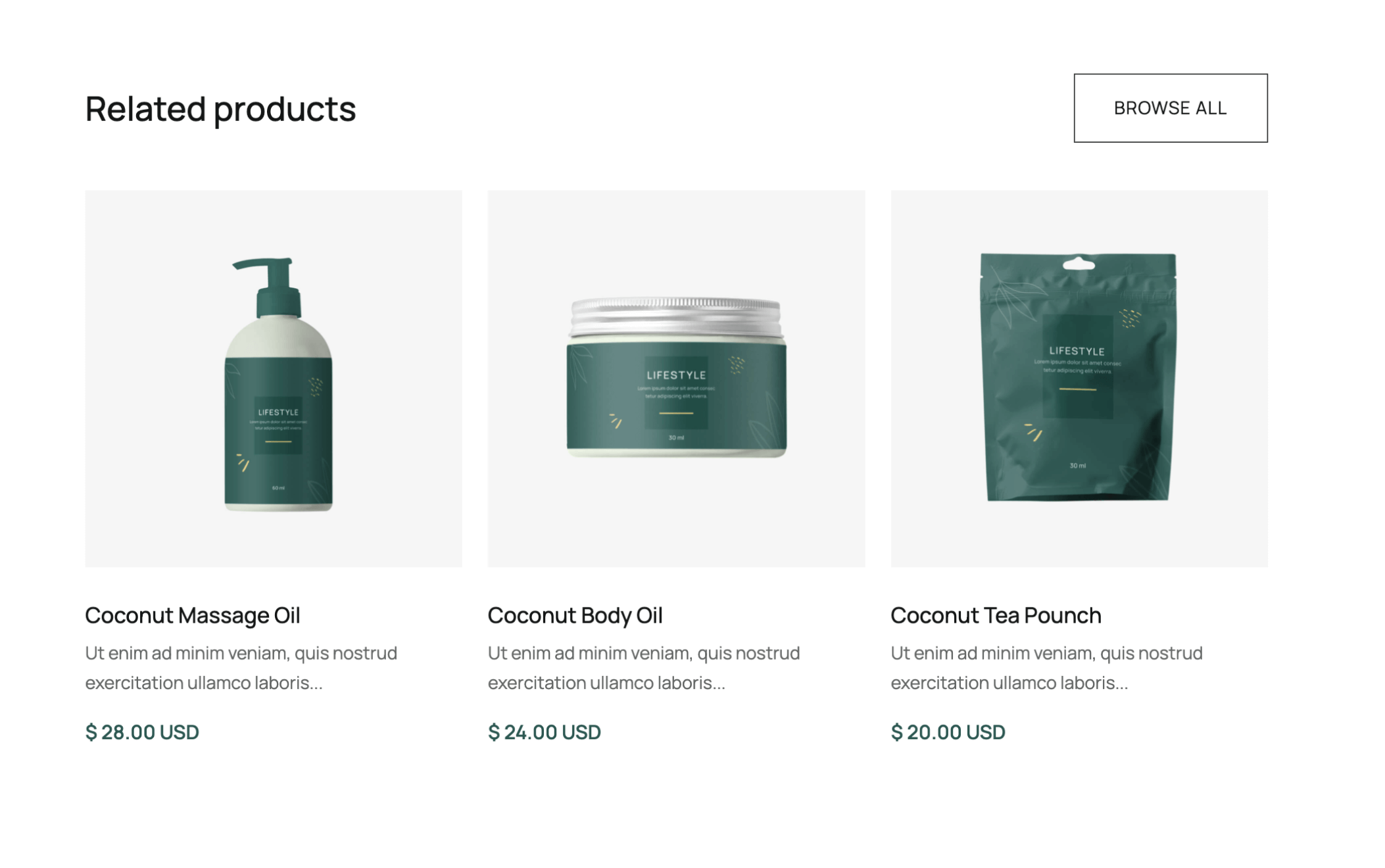 eCommerce Products - Healthful X Webflow Template
