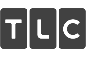 White letters T, L, C each inside separate dark gray squares.