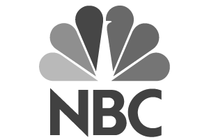 NBC logo with stylized peacock feathers above bold NBC text.