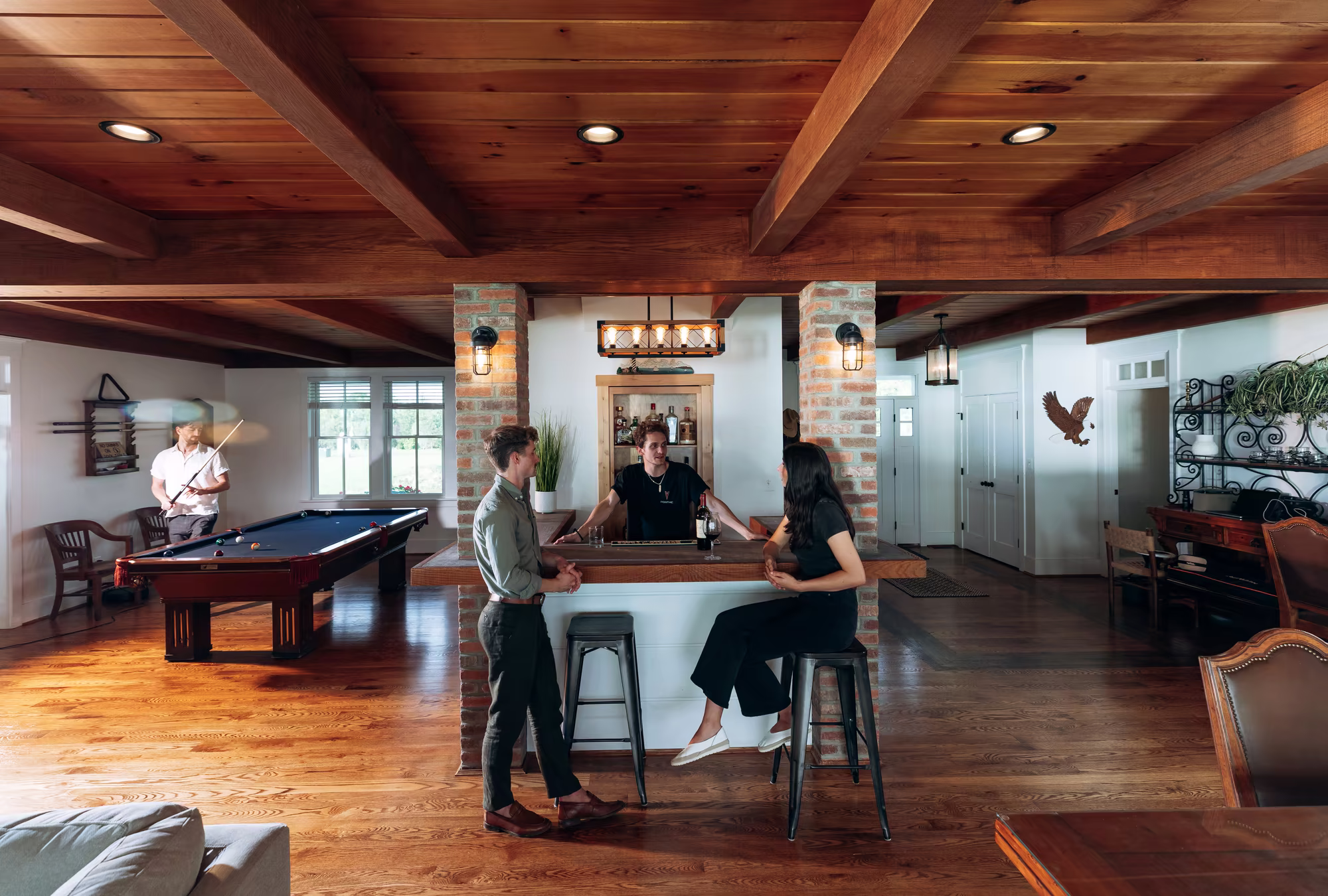 Interior of a custom home built by Horizon Building Corporation
