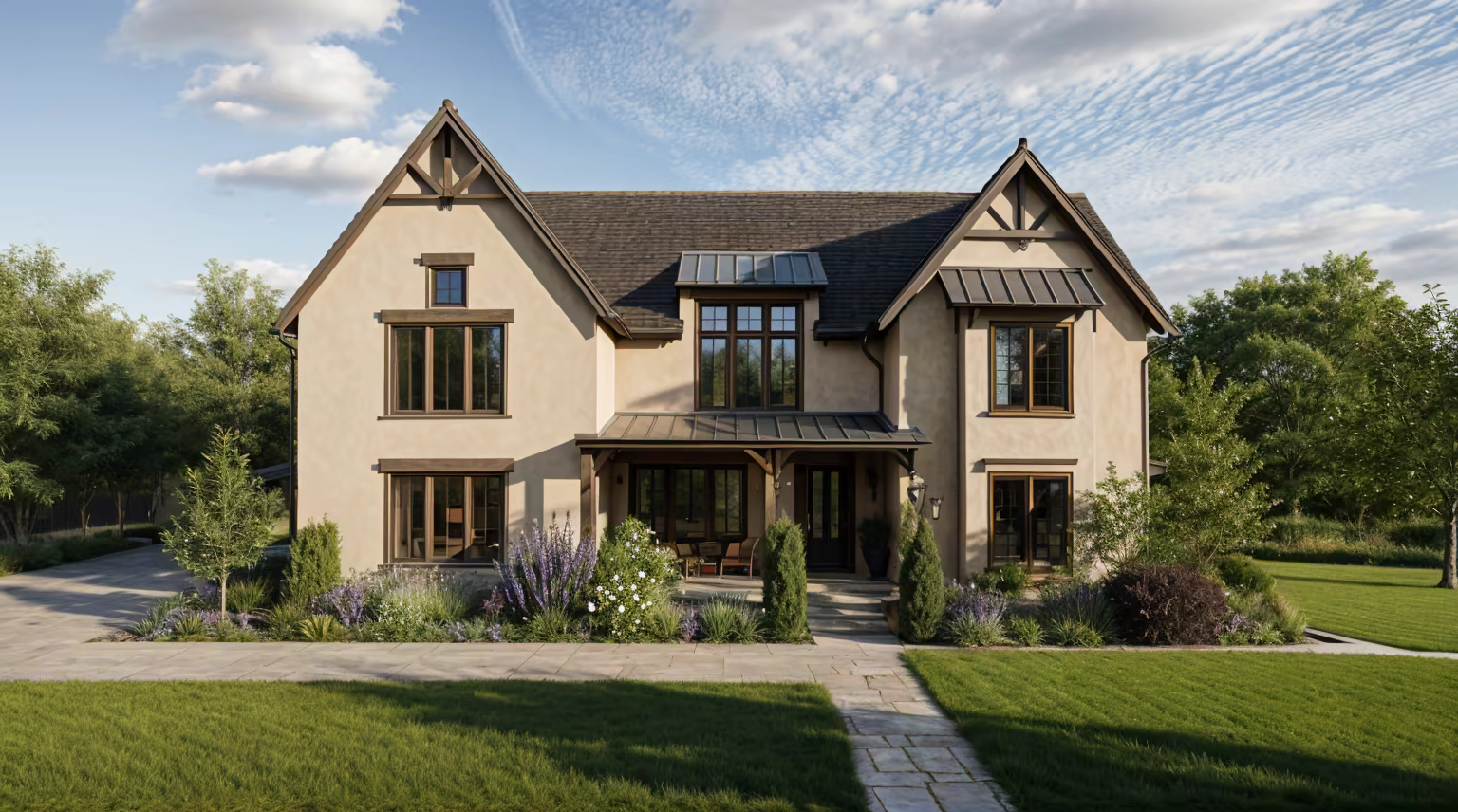 Front exterior of the turn-key luxury home at 3512 Robious Crossing Dr