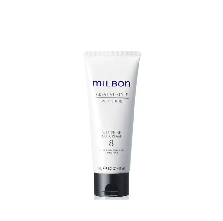 White bottle of Milbon Creative Style Texturizing Sea Mist with black spray cap.