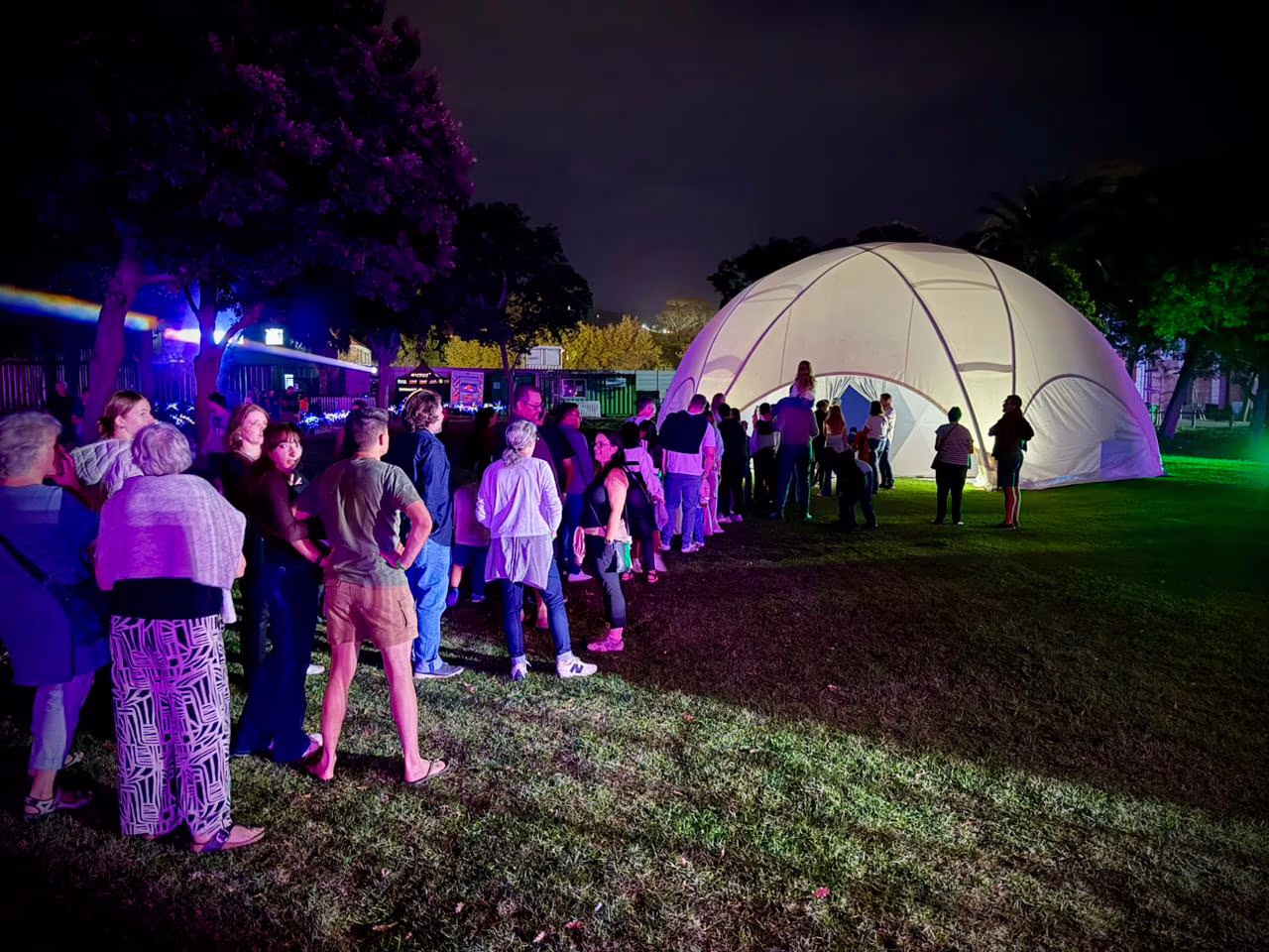 Projection Dome by Stanley, a 360-degree projection dome at LUMENOCITY, Cape Town