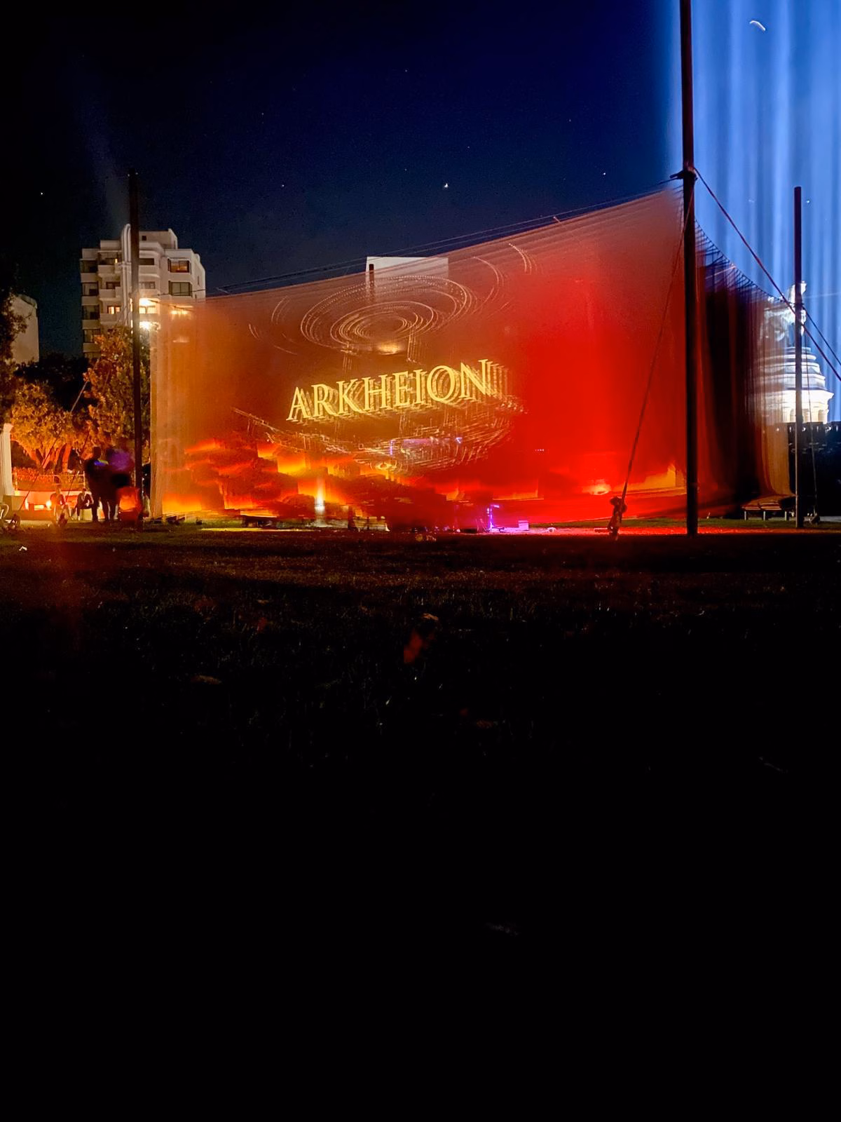Arkheion by Visualanties and Juandre, a luminous archive of light at LUMENOCITY, Cape Town