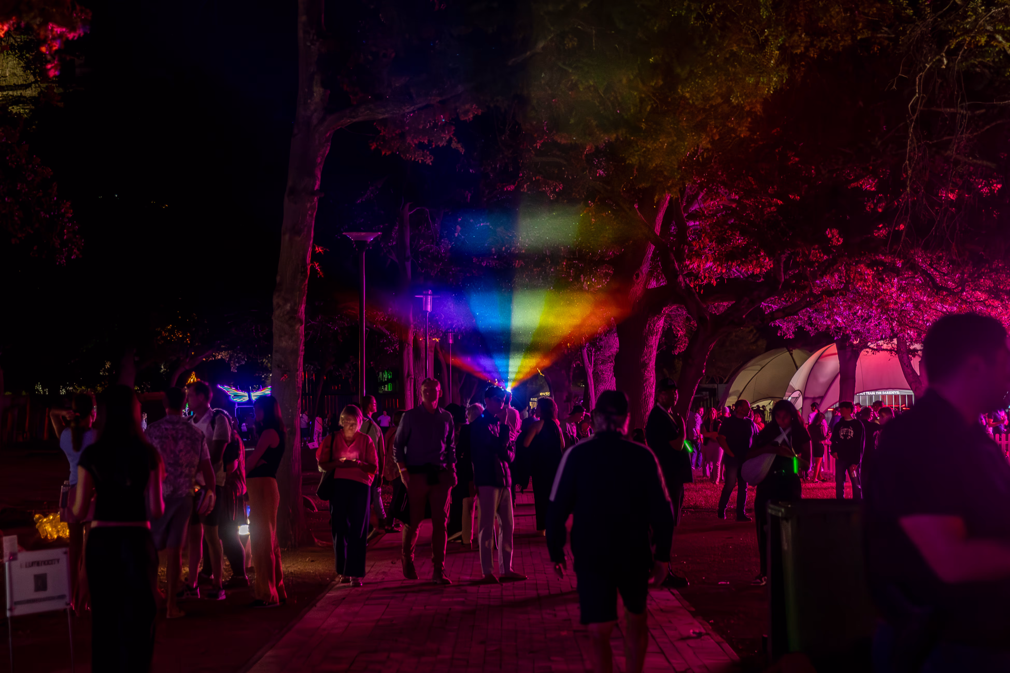 iBolt by DWR, suspended lightning made of light at LUMENOCITY, Cape Town