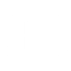 White play button icon inside a circle on black background.