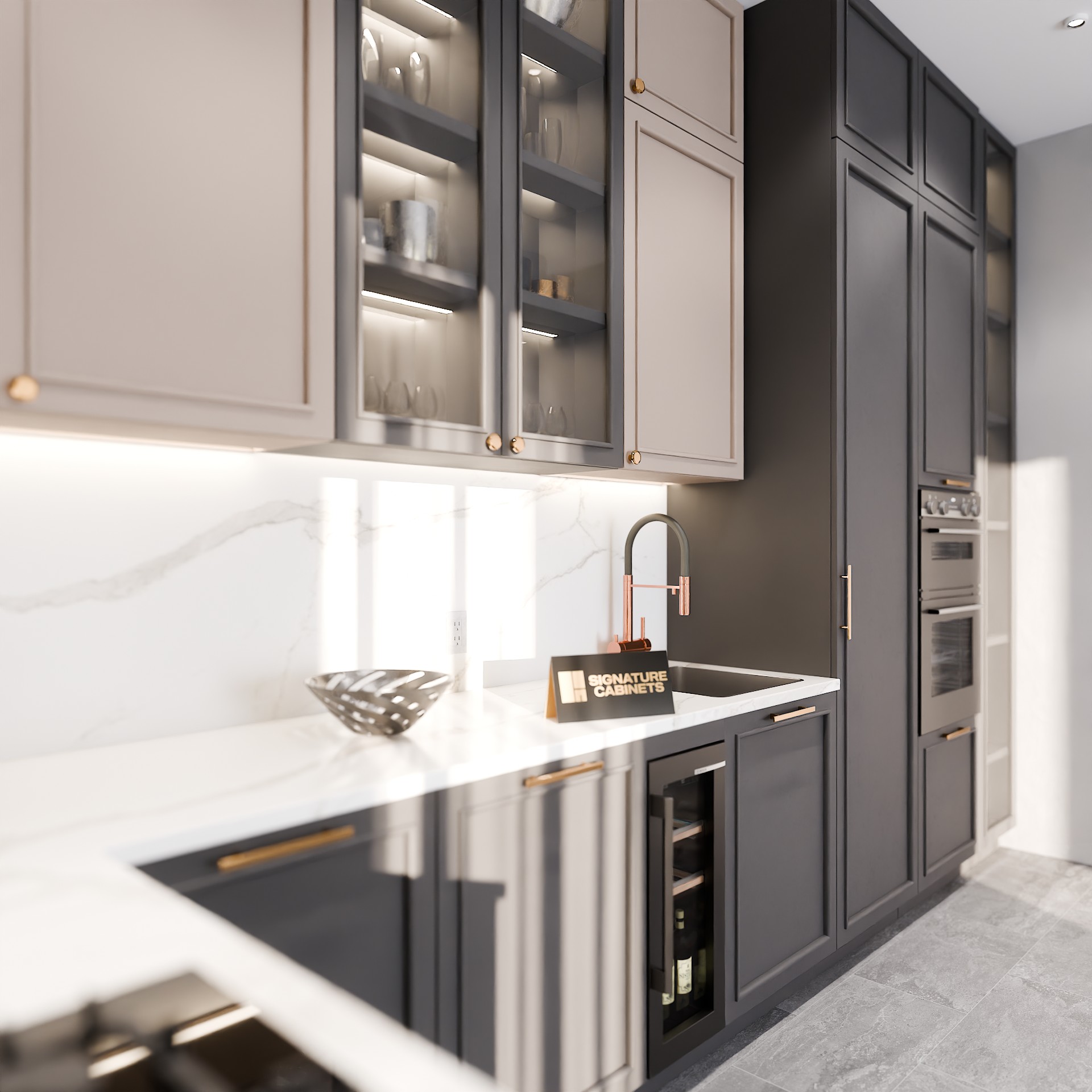 Appalachian Beige custom kitchen cabinets project