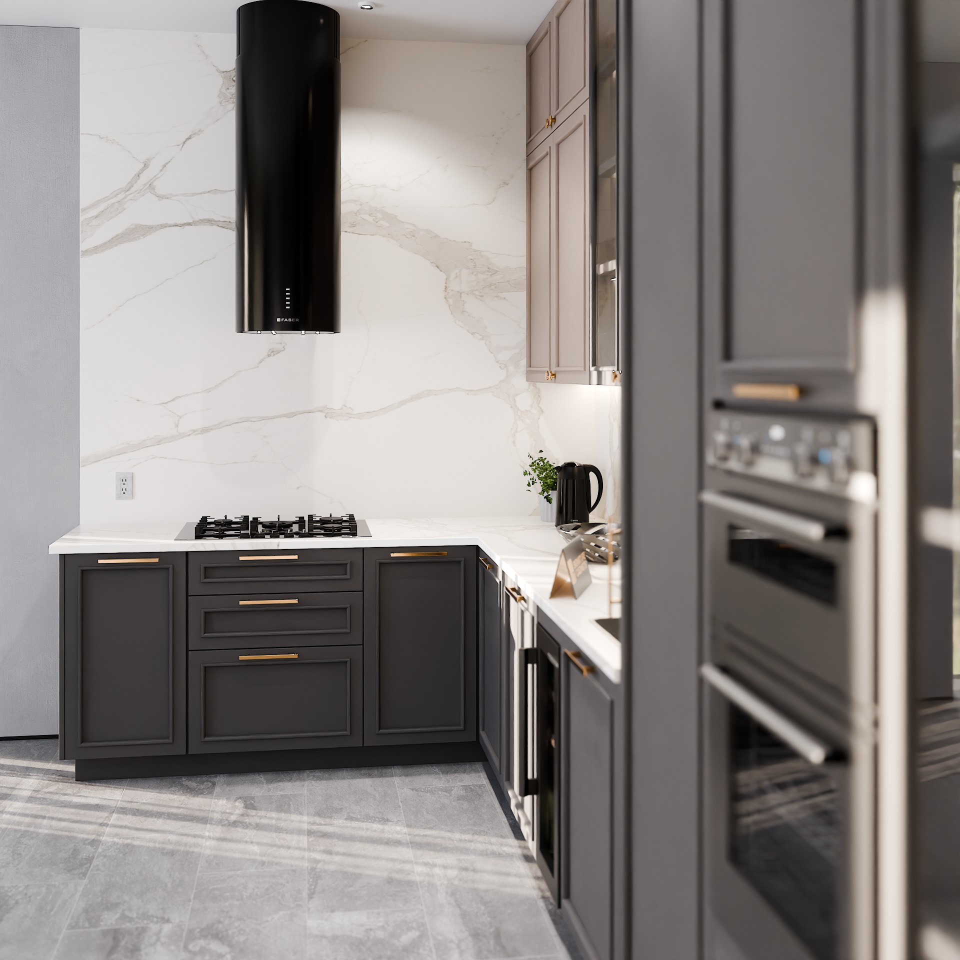 Appalachian Beige custom kitchen cabinets project