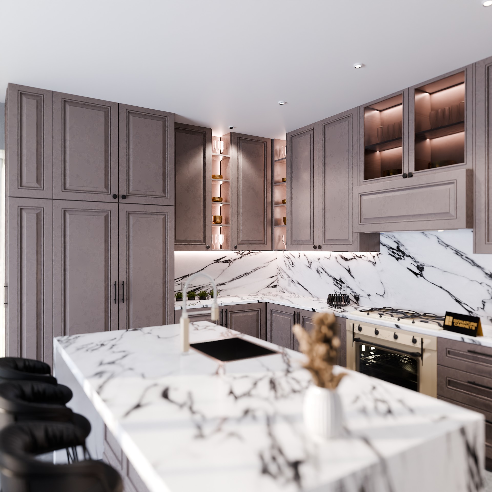 Canyon Wood custom kitchen cabinets project