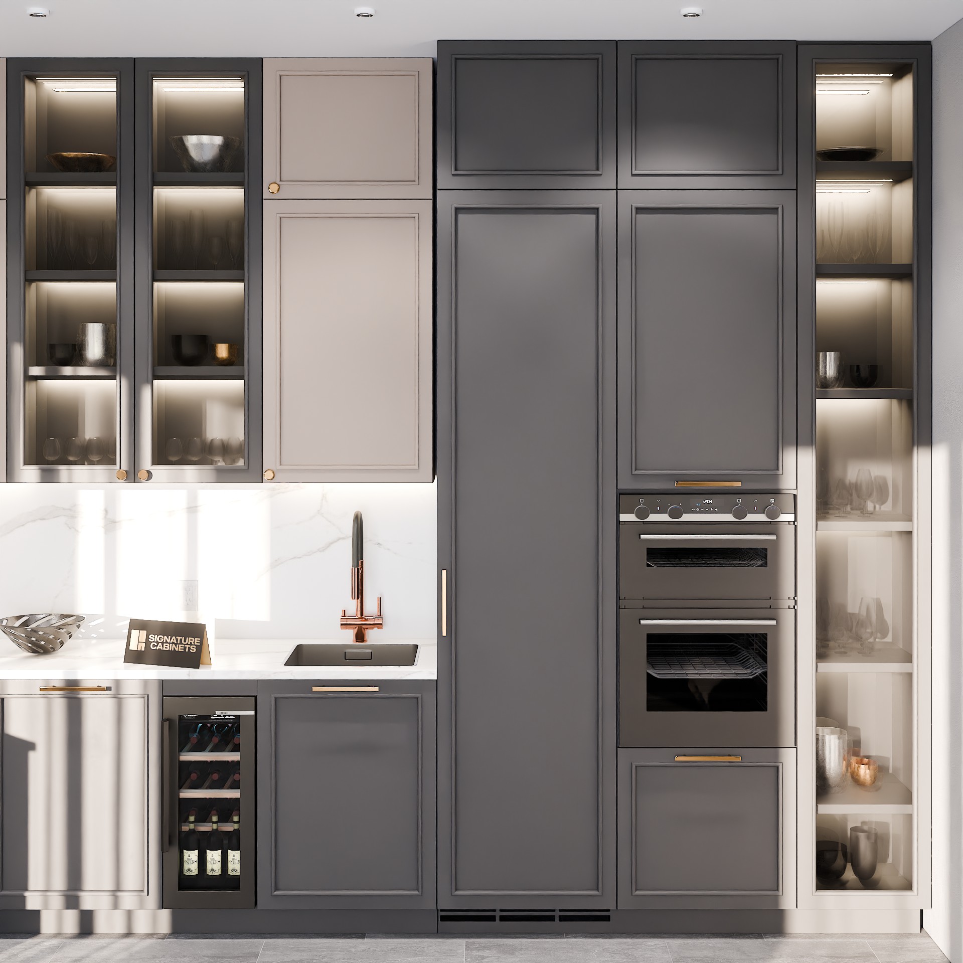 Appalachian Beige custom kitchen cabinets project