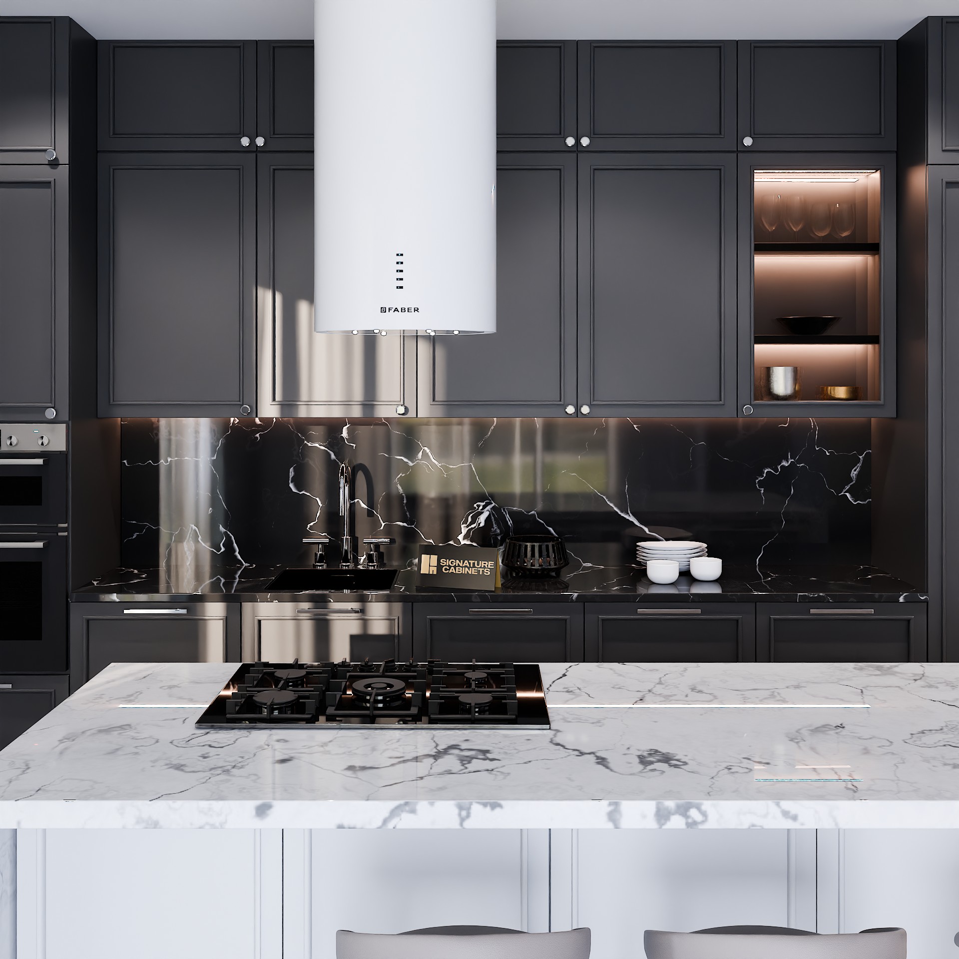 Heritage Slate custom kitchen cabinets project