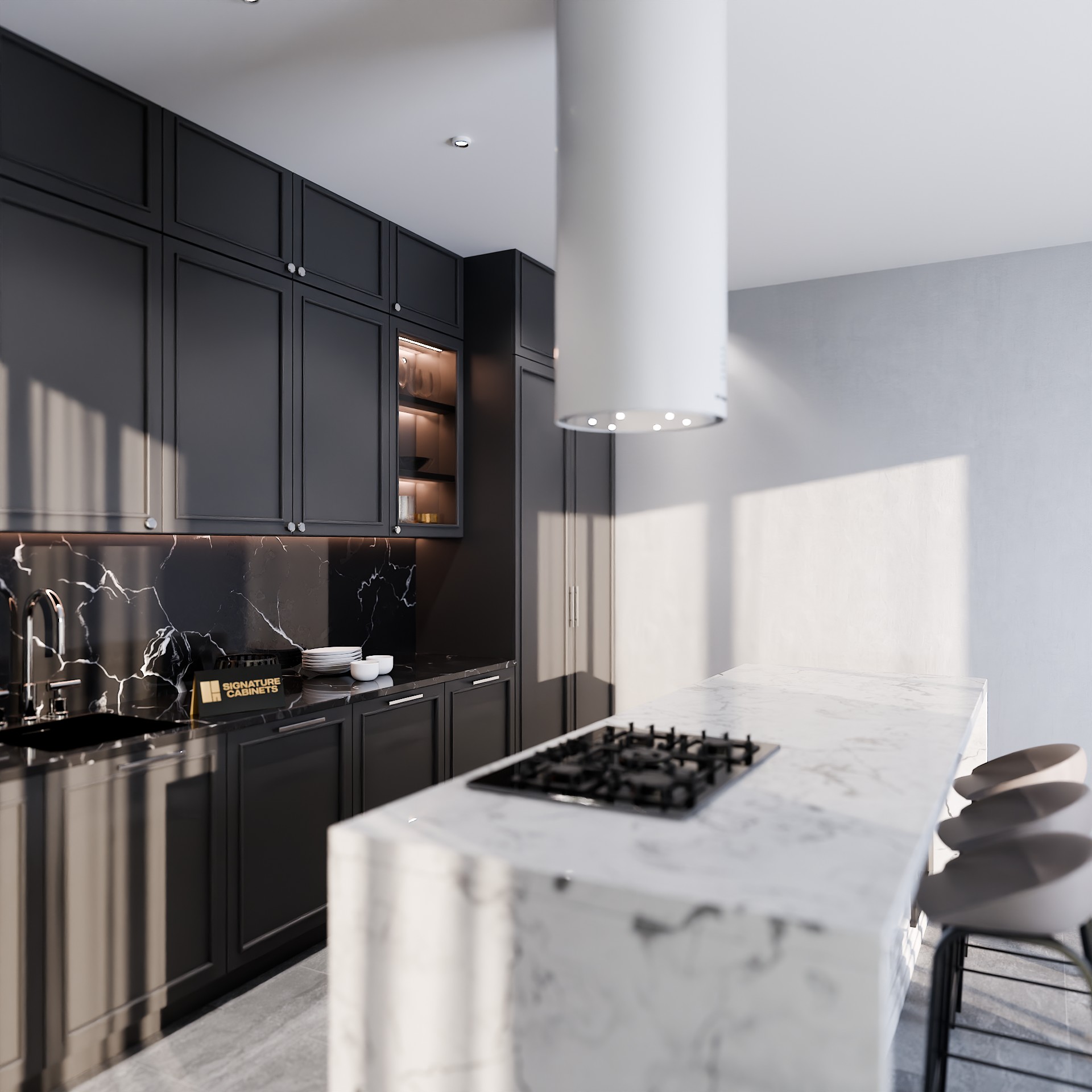 Heritage Slate custom kitchen cabinets project