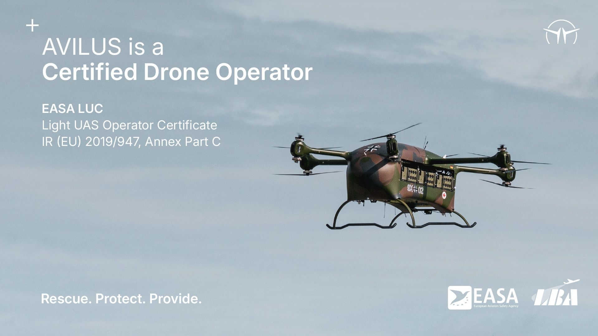 AVILUS is a Certified Drone Operator (LUC)