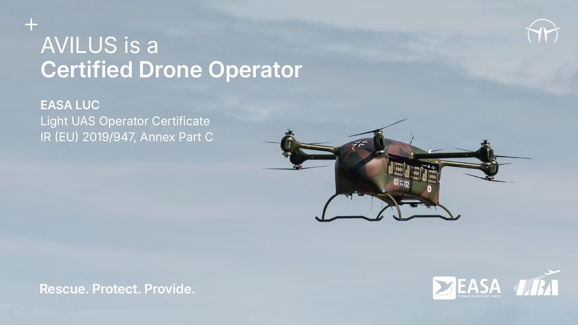 AVILUS is a Certified Drone Operator (LUC)