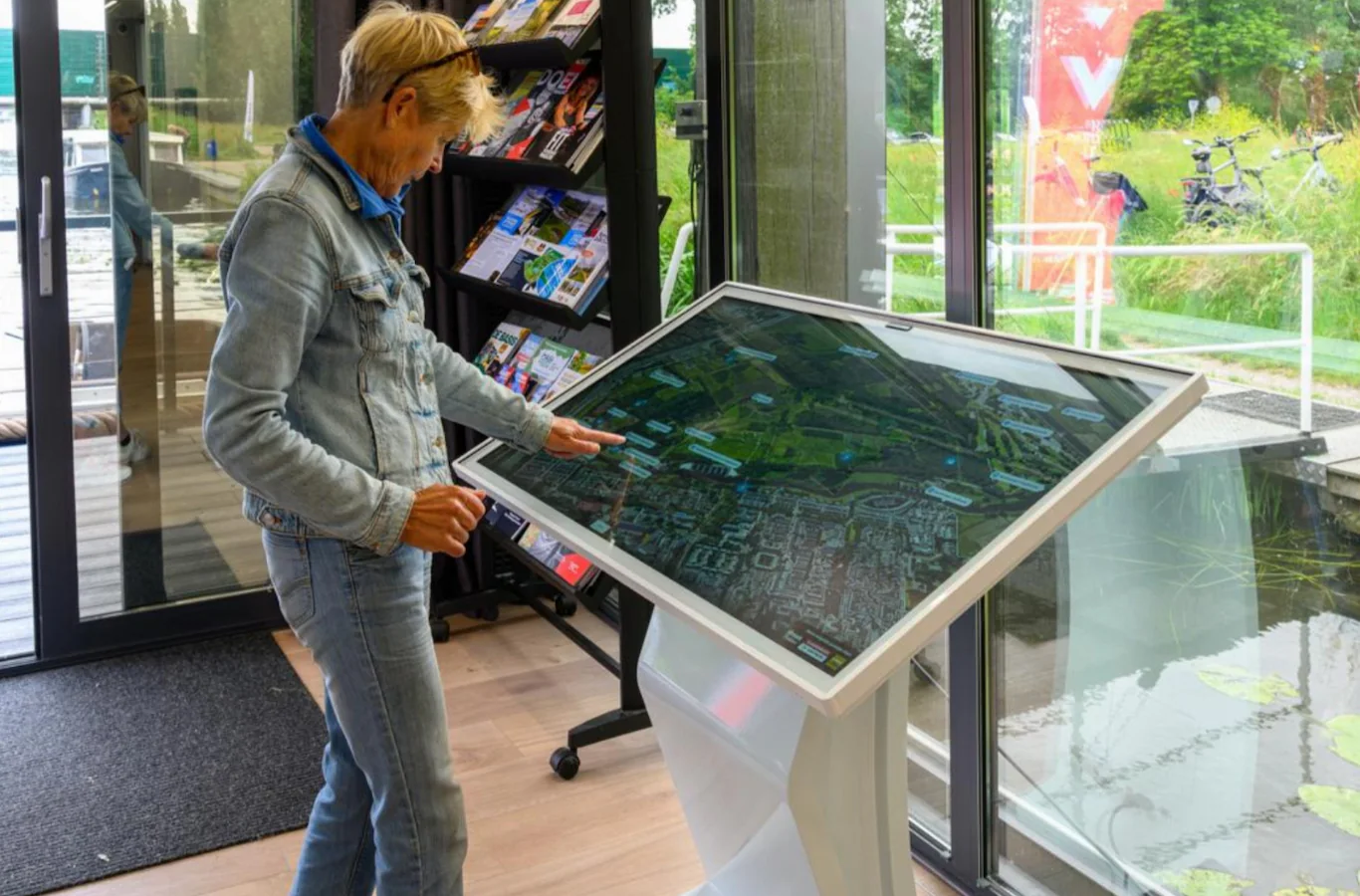 Fysieke kiosk in context