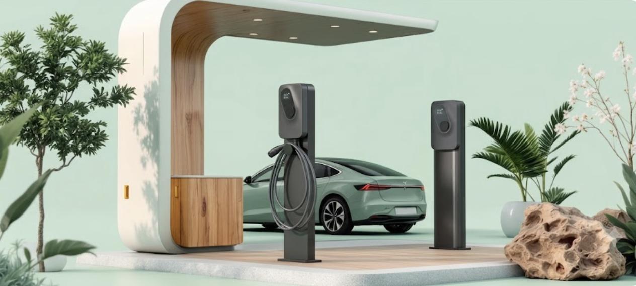 image of electric vehicle charging stations