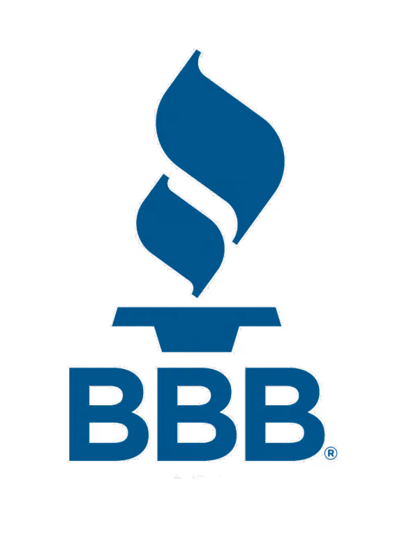 Better Business Bureau (BBB) logo with a stylized torch icon above the letters BBB.