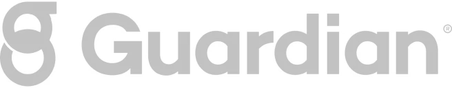 Guardian brand logo with stylized lowercase g.