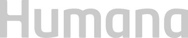 Humana logo in gray lowercase letters on white background.