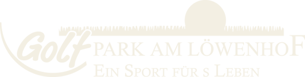 Logo Golfpark am Löwenhof mit dem Zusatz Ein Sport fürs Leben