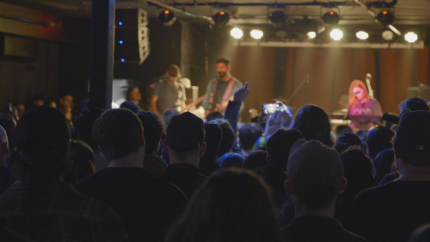 Live music concert crowd