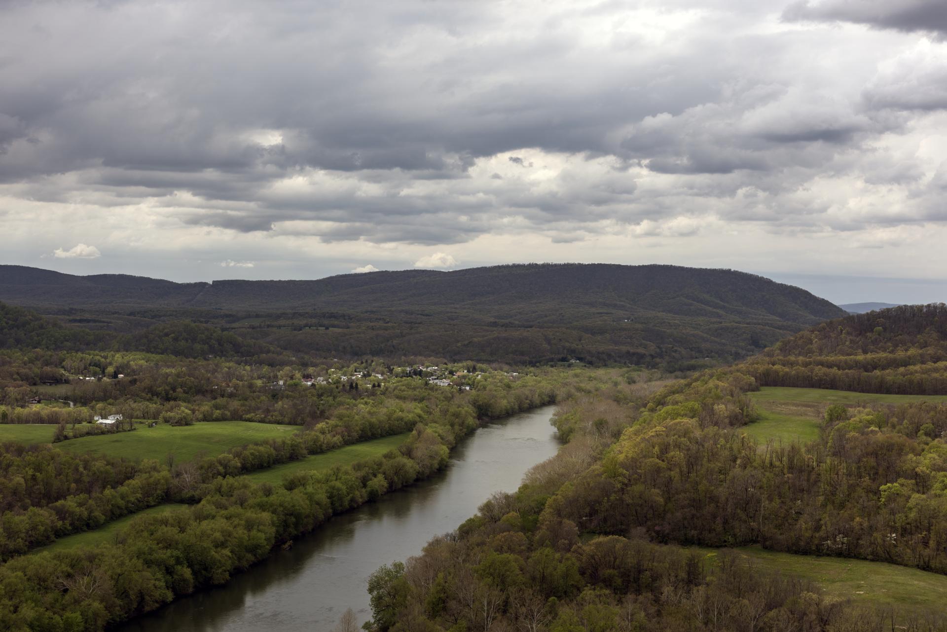The view from Prospect Peak on WV-9 near Berkeley Springs, West Virginia
