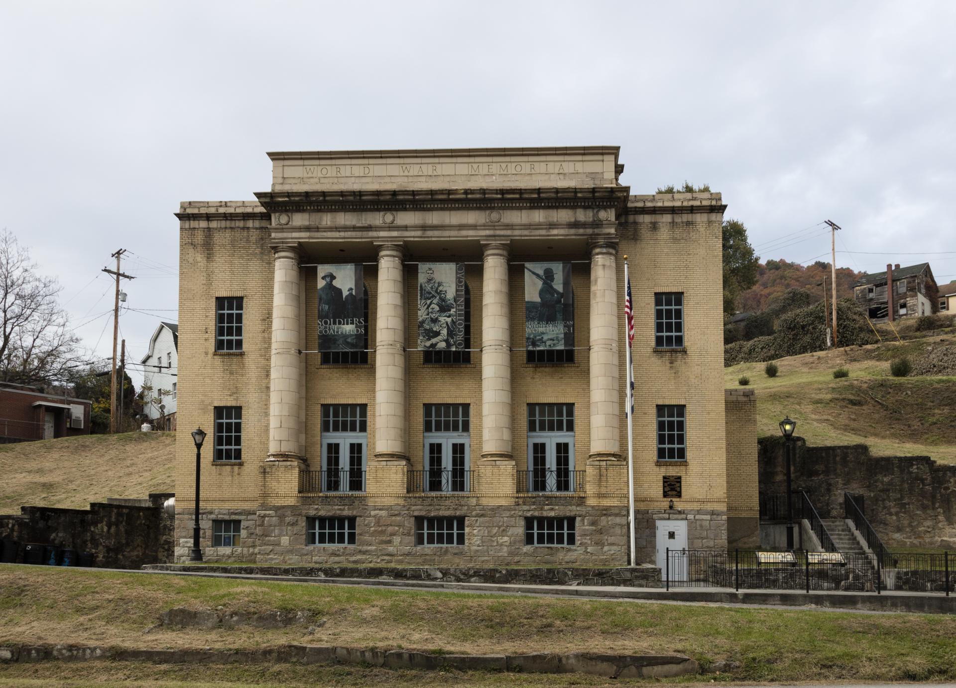 Kimball War Memorial, honoring African American veterans of World War I, in McDowell County, West Virginia
