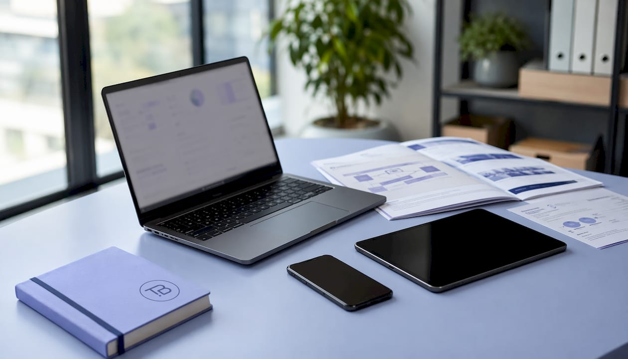 Overhead view of robotic process automation tools