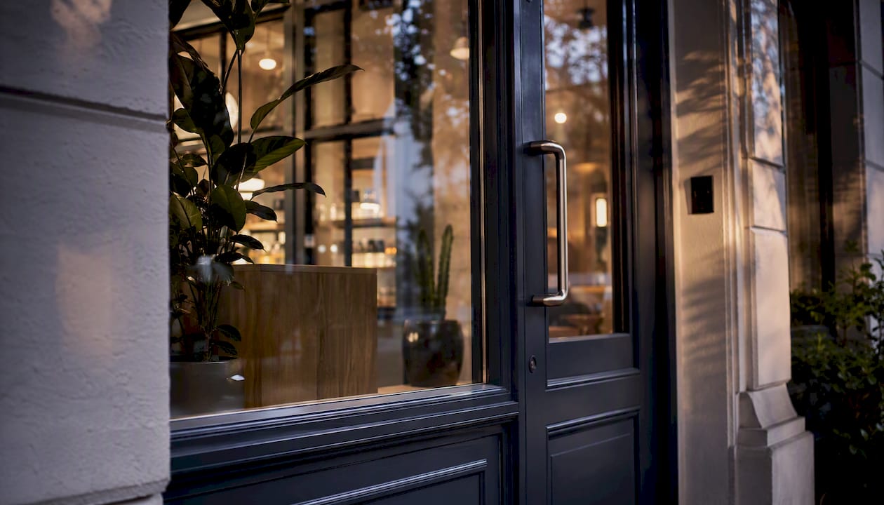 Unbranded small retail storefront exterior