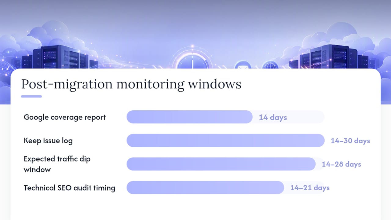 What should you check after the migration goes live? — overview diagram