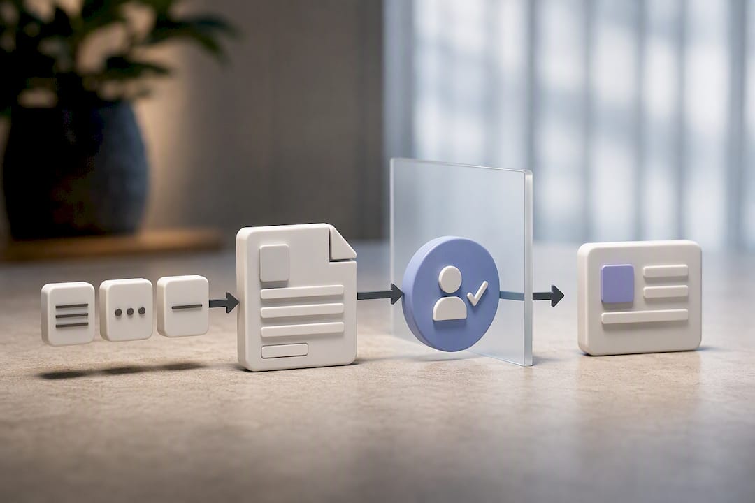 Internal AI brief review workflow