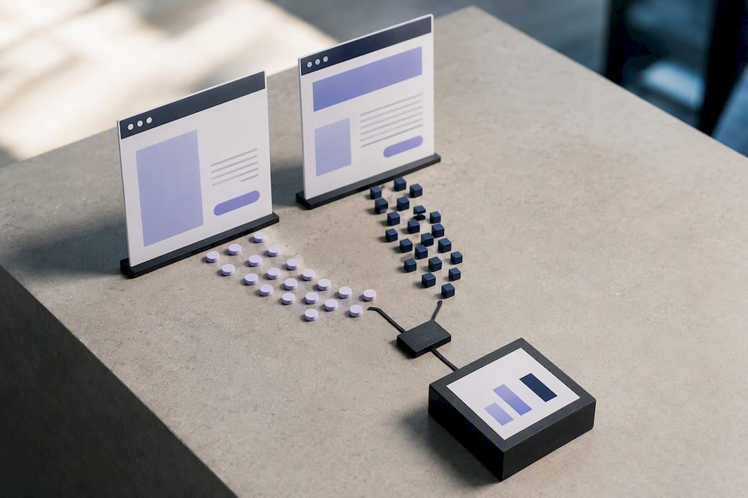 A/B testing flow for landing page conversions