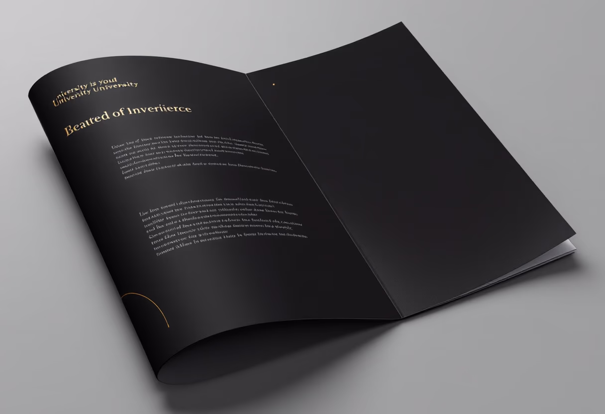 image of university brochure
