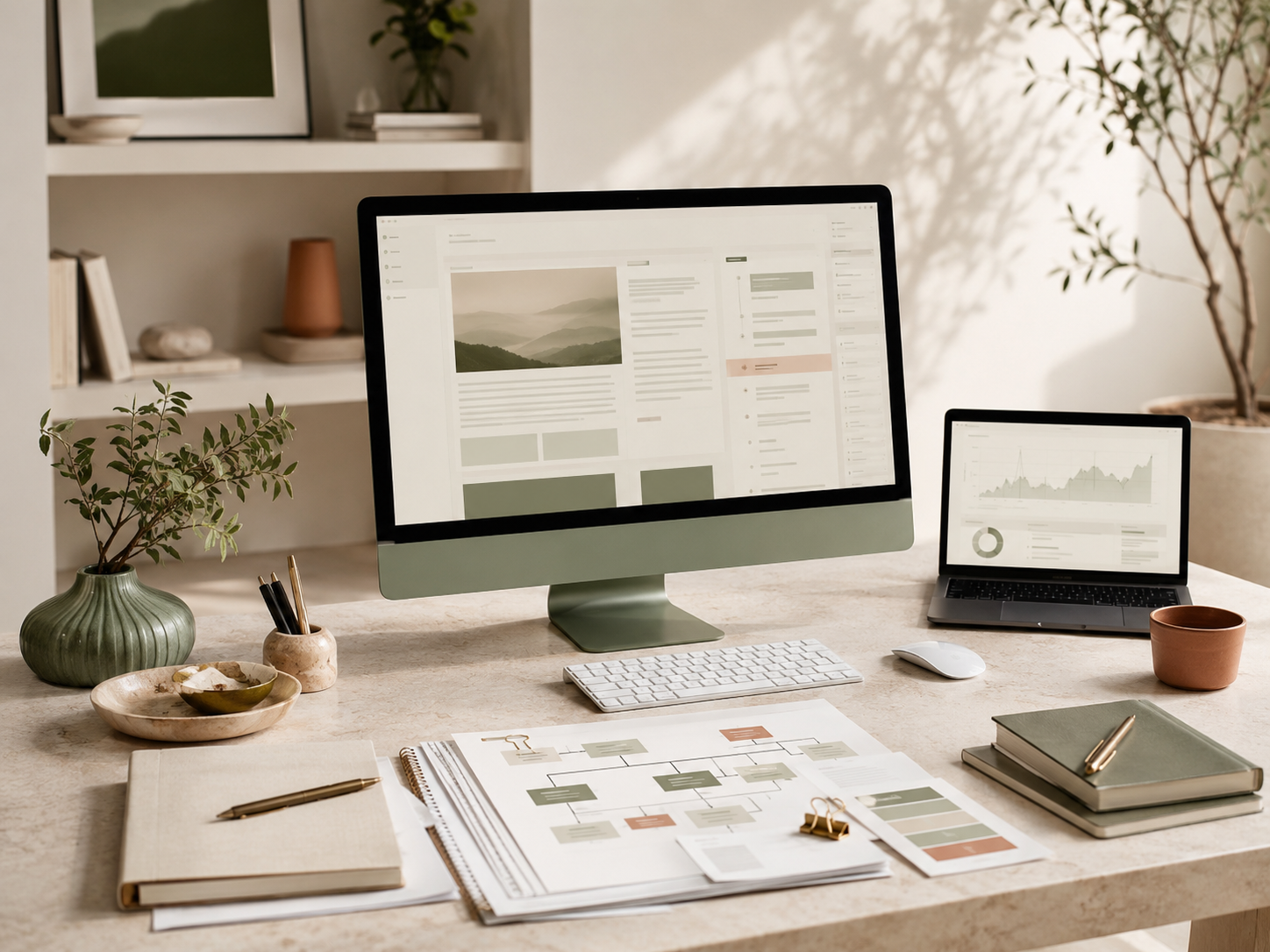 Website visibility reporting and page optimisation work