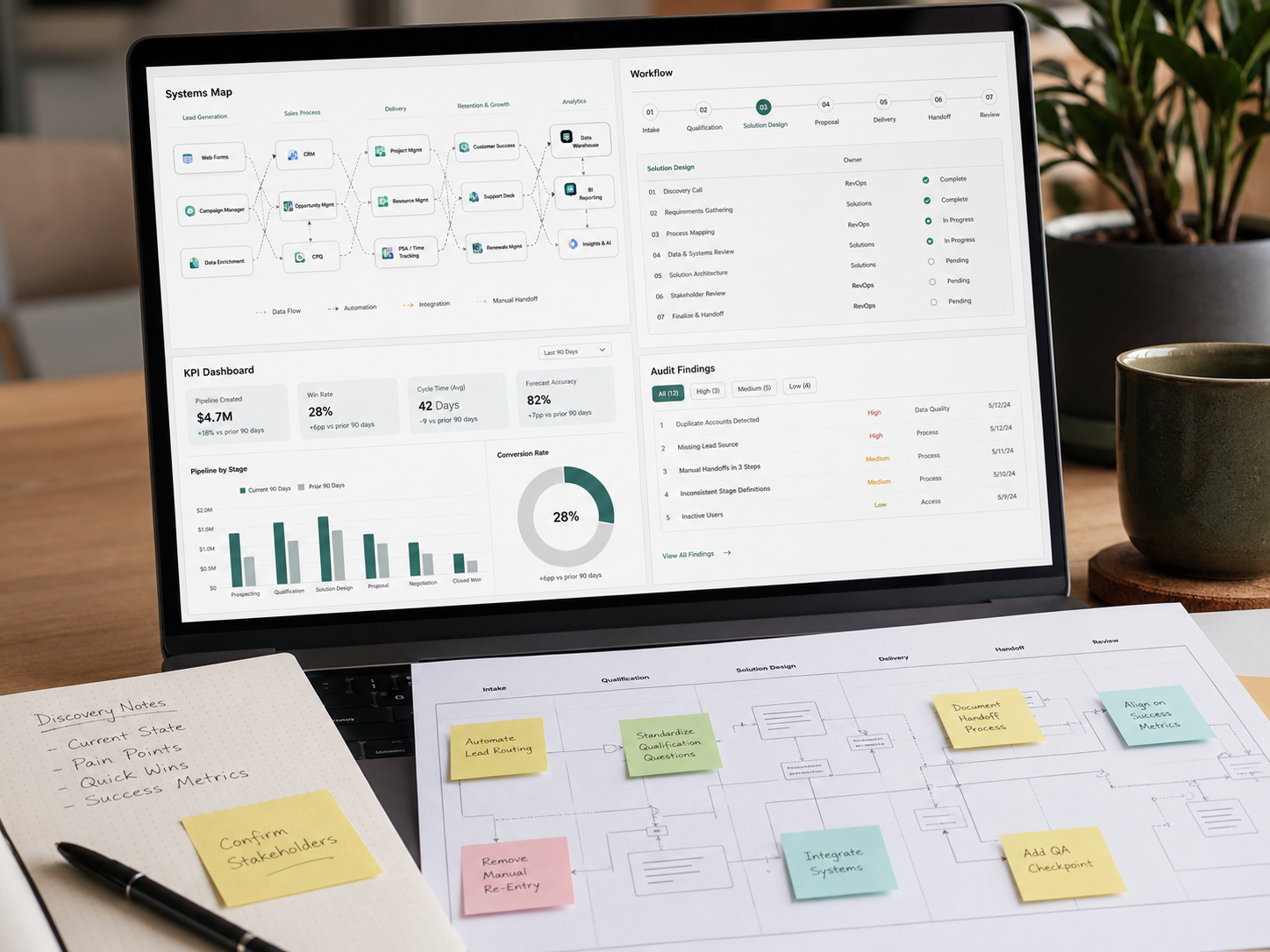 System map review for ongoing Lead-to-Client Systems Support