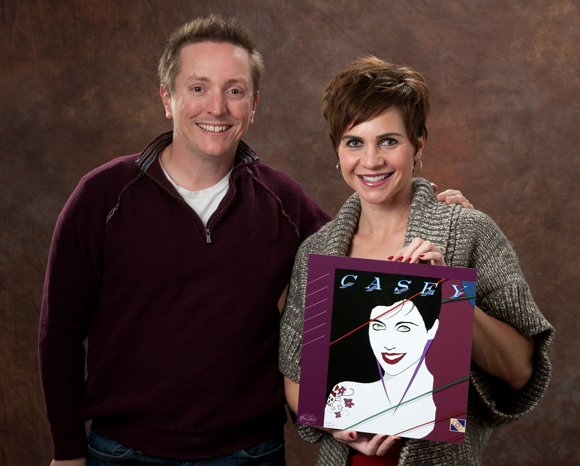Casey with her Rio album cover