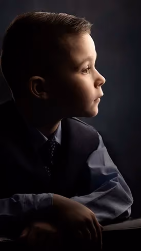 child portrait by Plano photographer Larry Lourcey