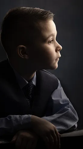 child portrait by Plano photographer Larry Lourcey