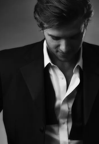 Black and white portrait by Larry Lourcey