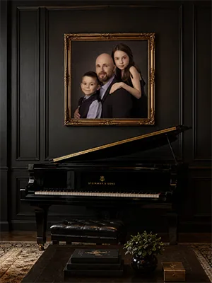 Family wall portrait by Lourcey Photography