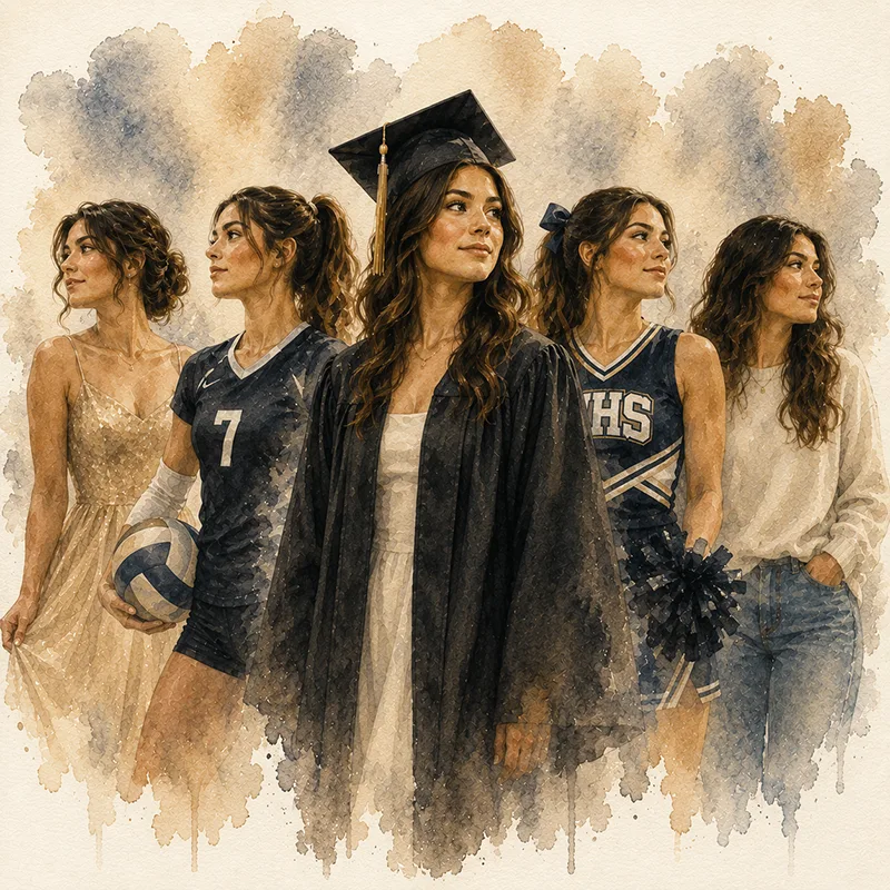 senior portrait variations