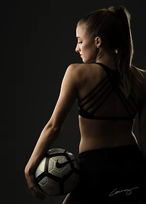 Senior portrait of a soccer player