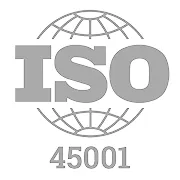 ISO 45001 certification badge