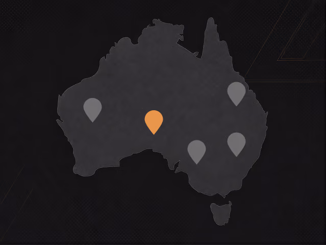 Map highlighting South Australia operating location
