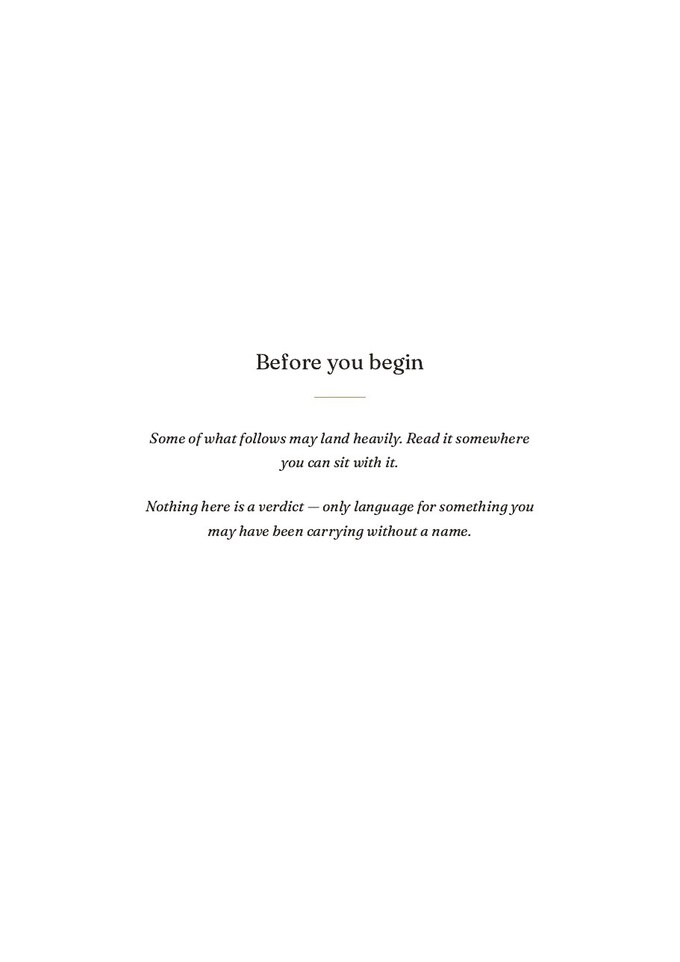 The Before you begin page of a Chiron Story report
