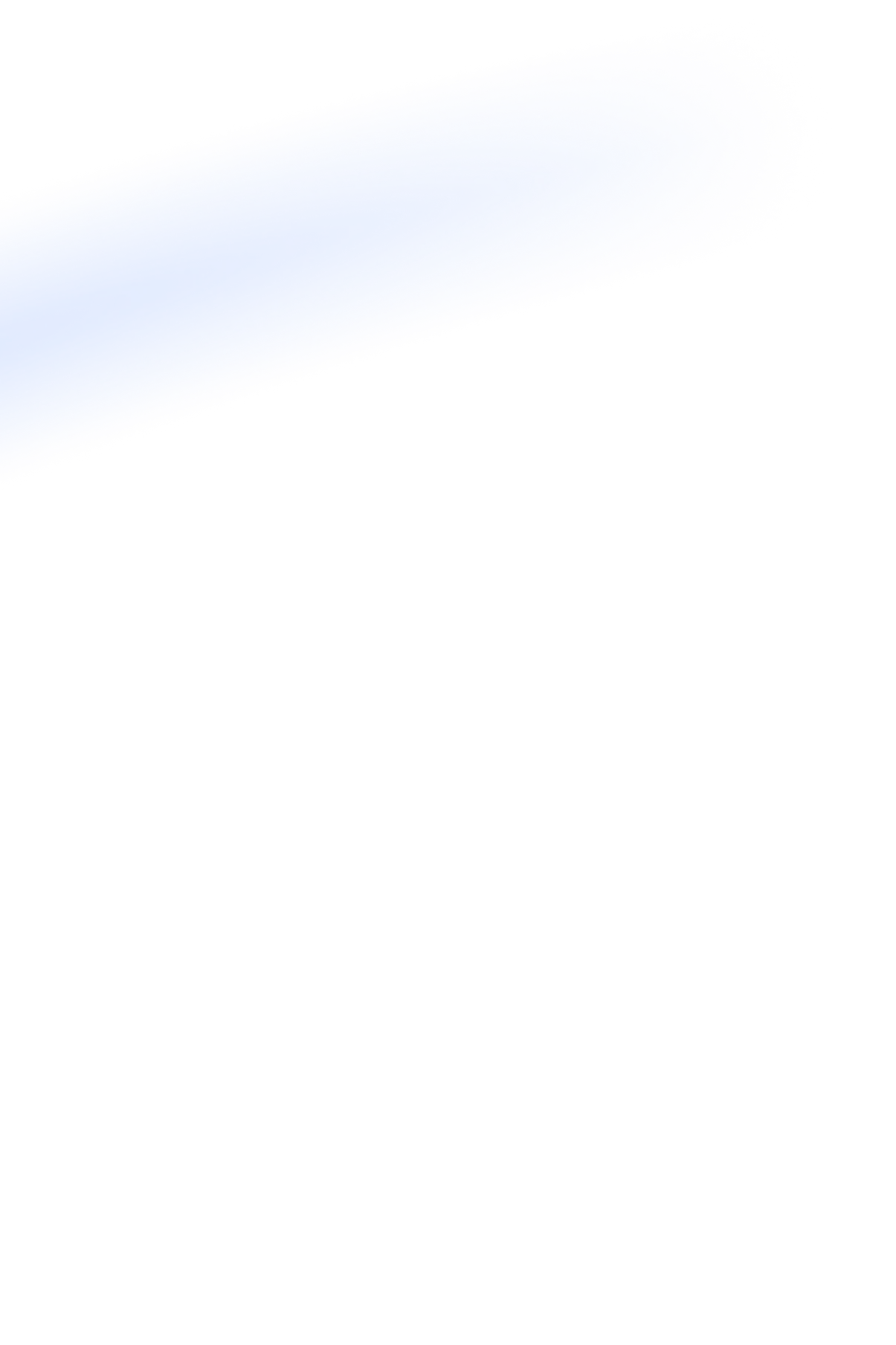 Curved blue glow or brushstroke on a black background.