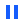 Two vertical blue bars representing a pause button icon.